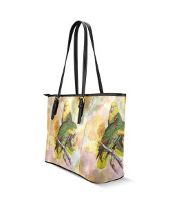 Alternative view of Leather Tote Bag Parrot M1640 #1