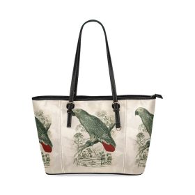 Leather Tote Bag Parrot #3b