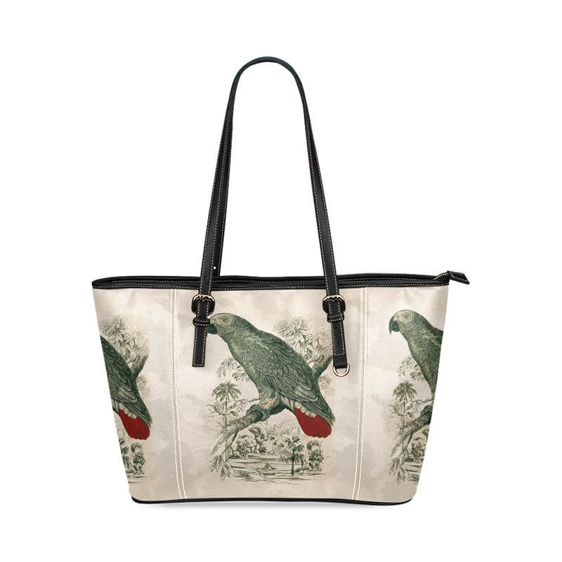 Leather Tote Bag Parrot M1640 #3