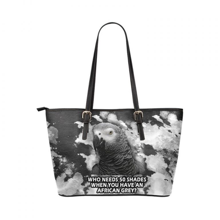 Leather Tote Bag Parrot M1651 #5c