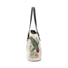 Leather Tote Bag Parrot #3c