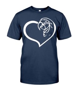 parrot heart shape navy 1