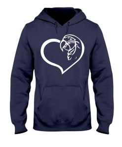 parrot heart shape navy 4