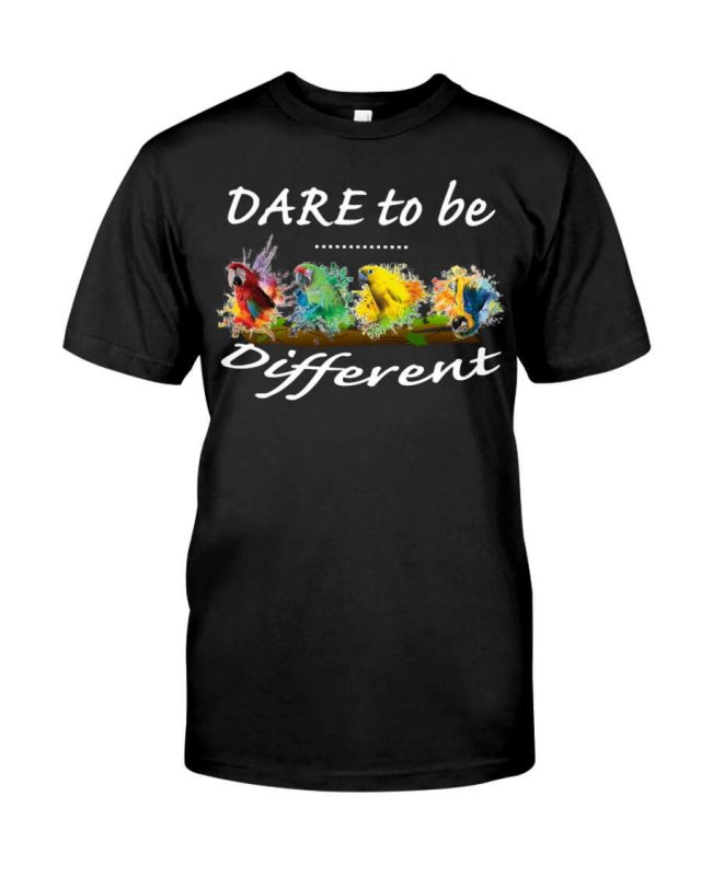 Dare to be Different Parrot Tshirt