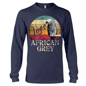 Love African Grey navy