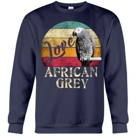 Love African Grey navy