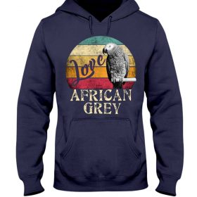Love African Grey navy