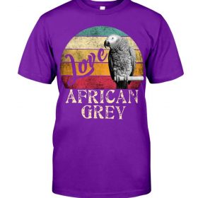 Love African Grey purple