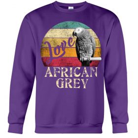 Love African Grey purple