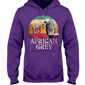 Love African Grey purple