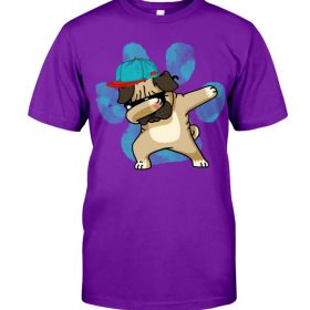 Dabbing pug purple