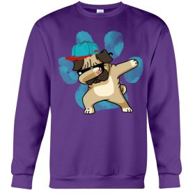 Dabbing pug purple