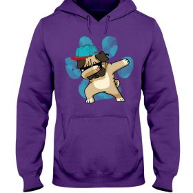 Dabbing pug purple