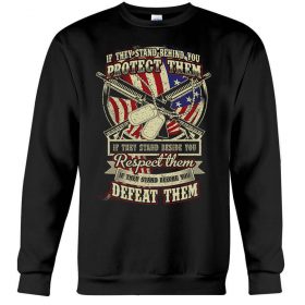 If they stand behind you, protect them veteran black