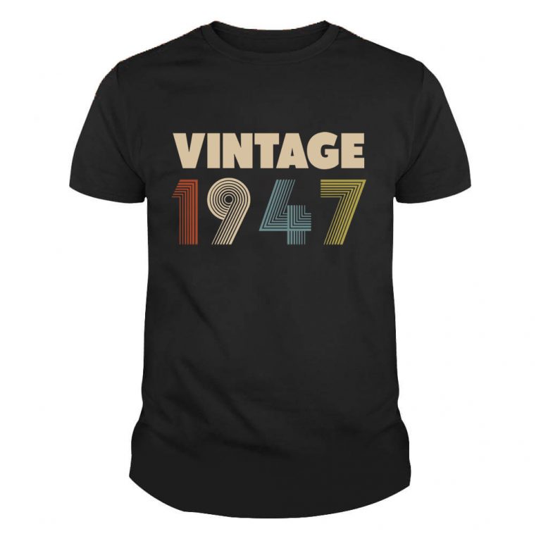 Vintage 1947 Years Old Tshirt (1)