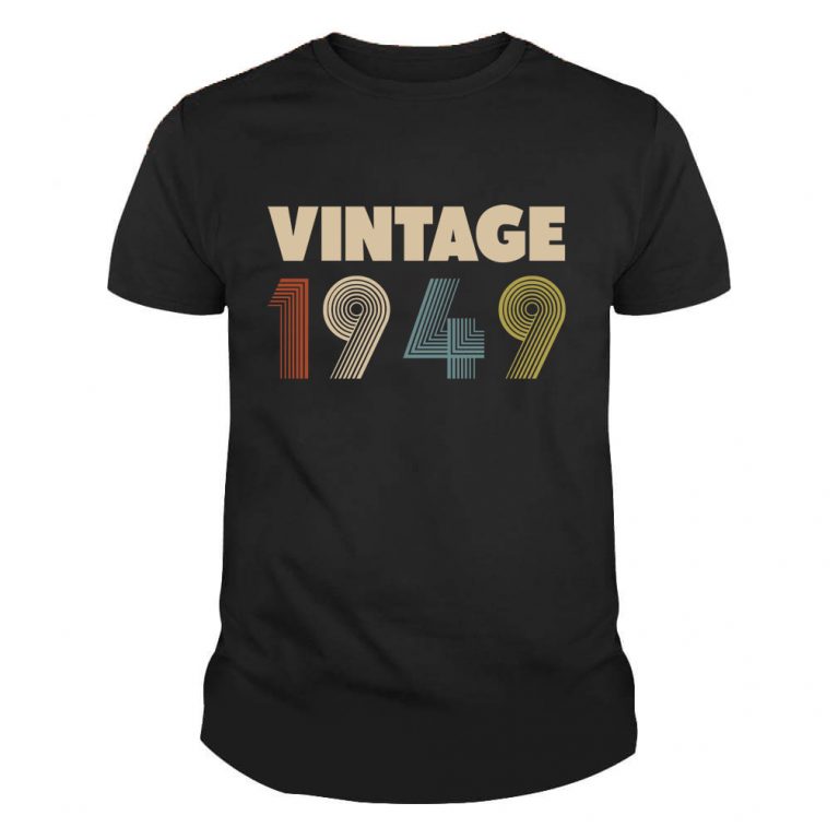 Vintage 1949 Years Old Tshirt (1)