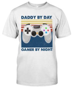 Daddy By Day Gamer By Night Vintage Shirt