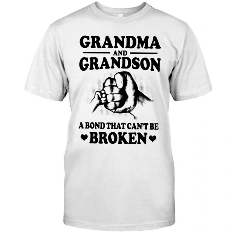 Grandma and Grandson a bond that can't be broken Tshirt