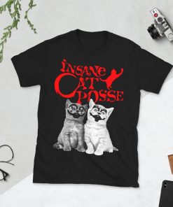 Insane Cat Posse Halloween IT Meow Cat Shirt