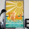 And She Lived Happily Ever After Swimming Blonde Girl Poster 3 And She Lived Happily Ever After Swimming Blonde Girl Poster