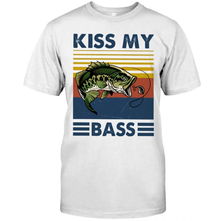 Kiss My BASS Fishing Vintage Tshirt