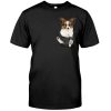 Papillon Dog Puppy In Pocket Shirt 2 Papillon Dog Puppy In Pocket Shirt