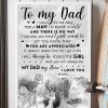 To My Dad You Always Be My Dad I Love You Father And Daughter Deer Forest Poster 2 To My Dad You Always Be My Dad I Love You Father And Daughter Deer Forest Poster