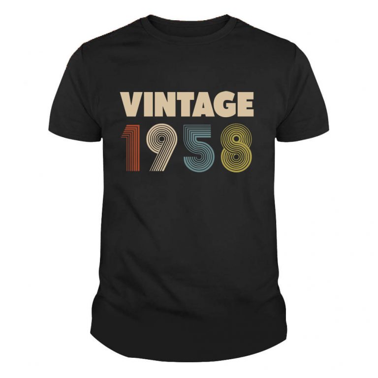 Vintage 1958 Years Old Tshirt