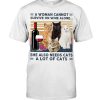 A Woman Can Not Survive On Wine Alone She Also Needs Cats Alot Of Cats Mew Cat Shirt 2 A Woman Can Not Survive On Wine Alone She Also Needs Cats Alot Of Cats Mew Cat Shirt
