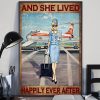 And She Lived Happily Ever After Blonde Flight Attendant Poster 3 And She Lived Happily Ever After Blonde Flight Attendant Poster