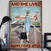 And She Lived Happily Ever After Redhead Flight Attendant Poster 3 And She Lived Happily Ever After Redhead Flight Attendant Poster
