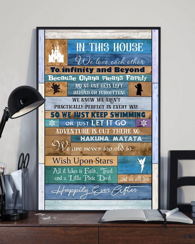 In this house We love each other to infinity,beyond We live happily ever Poster