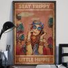 Stay Trippy Little Hippie Girl Vintage Poster 3 Stay Trippy Little Hippie Girl Vintage Poster