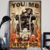 You And Me We Got This Until Death Do Us Apart Skull Poster
