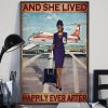 And She Lived Happily Ever After Black Flight Attendant Poster 3 And She Lived Happily Ever After Black Flight Attendant Poster