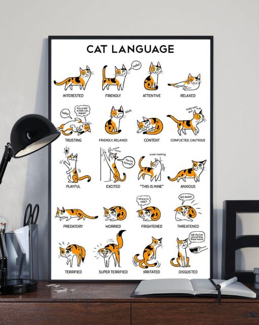 Veterinarians Cat Language Meow Cat Poster