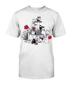 Halloween Horror Meow Cat Cute Cats Shirt