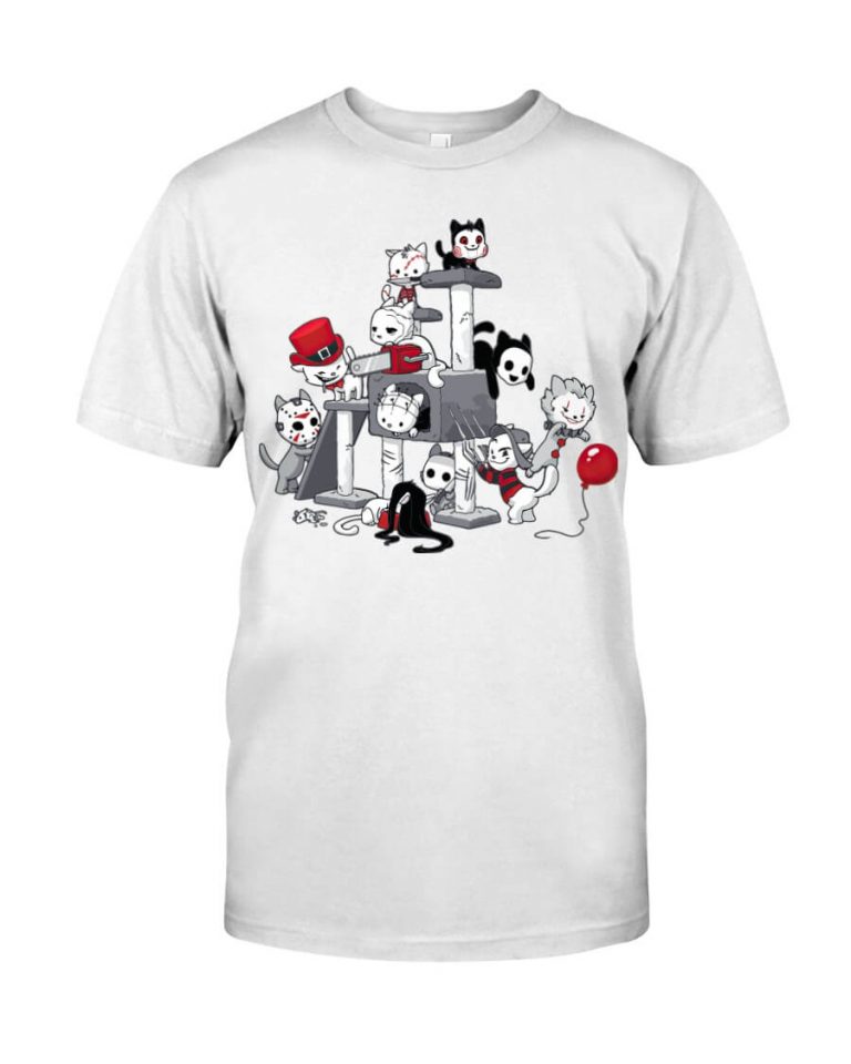 Halloween Horror Meow Cat Cute Cats Tshirt