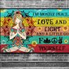 Im Mostly Peace Love and Light and a Little Go Fuck Your Self Yoga Meditation Sunflower Poster