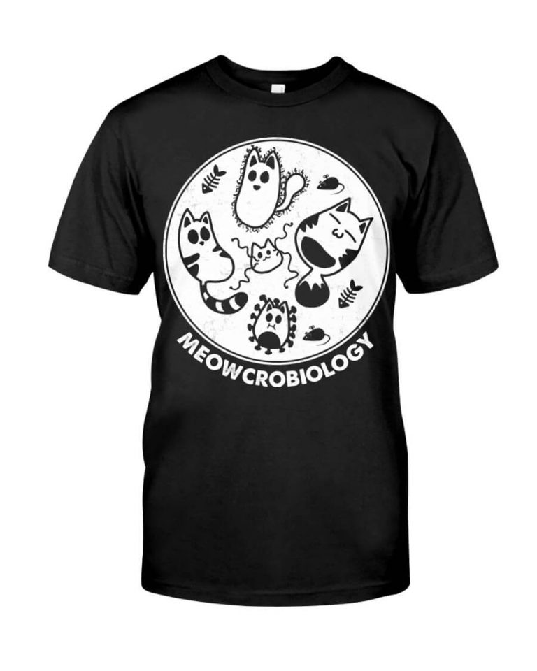 Meowcrobiology Meow Cat Science Tshirt