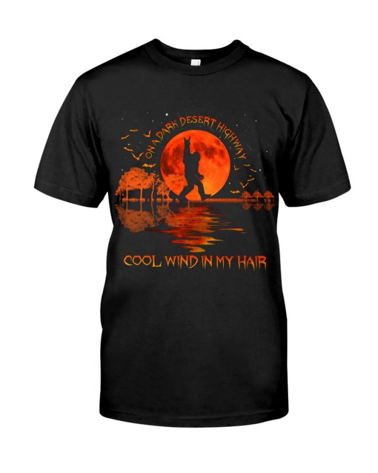 On a Dark Desert Highway Cool Wind in My Hair Big Foot Halloween Guitar Camping