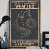 The Sun Watches What I Do but the Moon Knows All My Secrets Hippie Vintage Poster