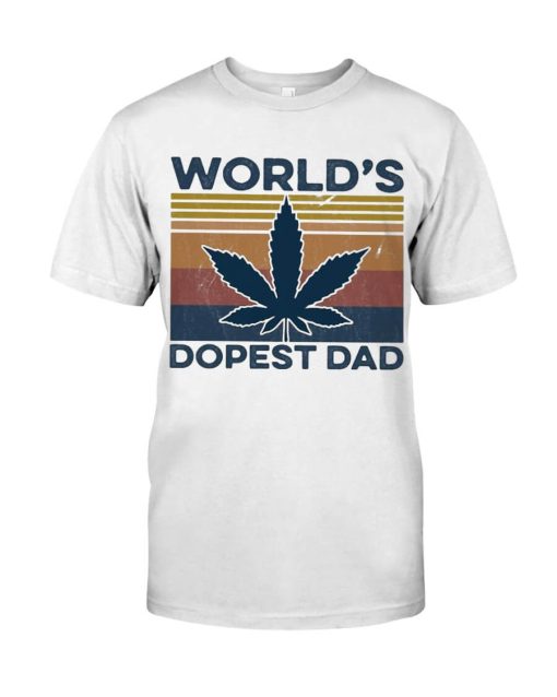 Worlds Dopest Dad Vintage Tshirt