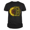 December Girls Are Sunshine With A Little Hurricane Sunflower Girl Shirt 3 3
