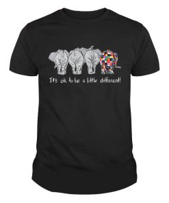 It's Ok To Be A Little Different Autism Elephant Shirt