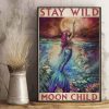 Mermaid Stay Wild Moon Child Vintage Poster 2 Mermaid Stay Wild Moon Child Vintage Poster