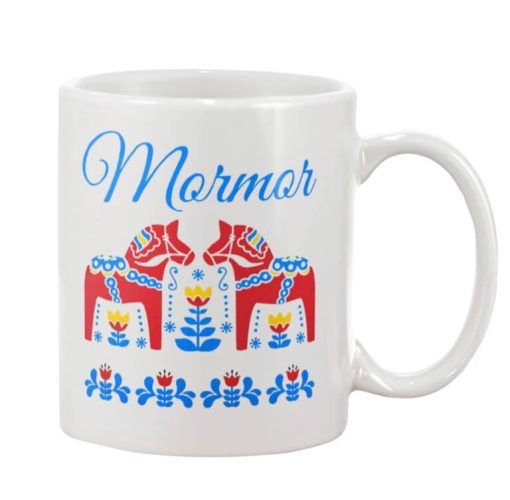 Mormor Swedish Grandma Dala Horse Mug