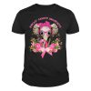 Breast Cancer Awareness Elephant Floral Flowers Pink Ribbon Bandage Gift Shirt 2 Breast Cancer Awareness Elephant Floral Flowers Pink Ribbon Bandage Gift Tshirt