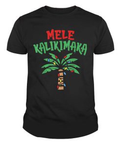 Mele Kalikimaka Palm Tree Shirt Hawaiian Christmas Xmas Shirt