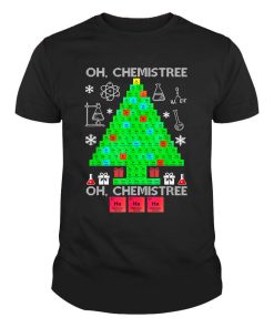 Oh Chemist Tree Chemistree Science Chemistry Christmas Periodic Table Shirt